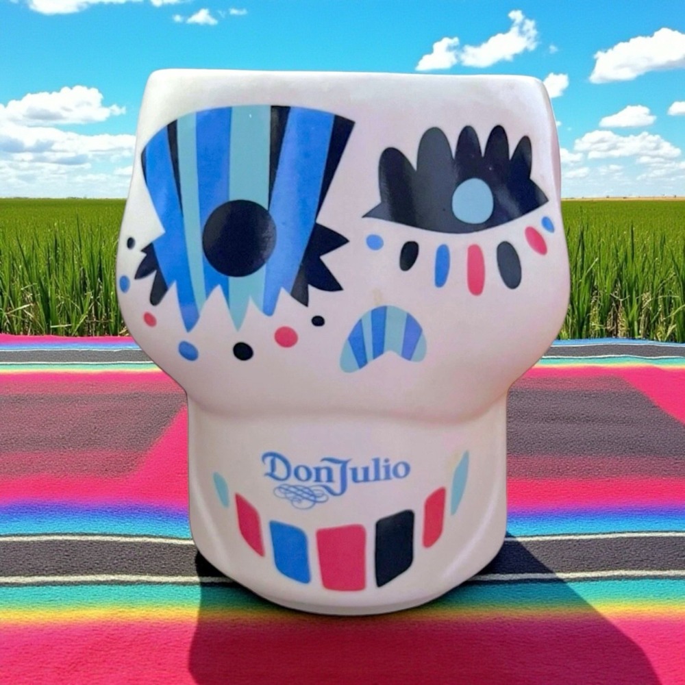 Don Julio Tequila Double Sided Mug Skull Claudio Limon Design Day of the Dead